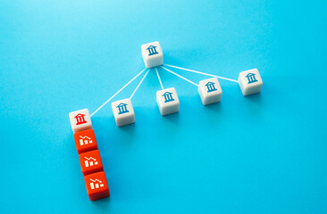 Problems in the banking sector. The bank bears losses, the threat of bankruptcy. Risk of...