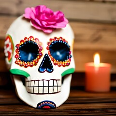 Mexican skull - IA generativa
