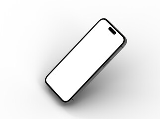 smartphone  With Blank Screen in 3d