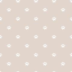 cat footprints seamless pattern, cat paw pattern, cat paw pads