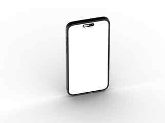 smartphone  With Blank Screen in 3d