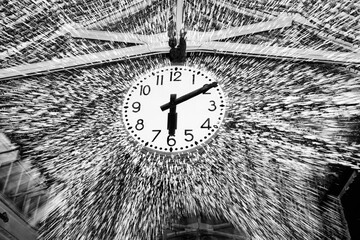 time is ticking and moving fast, against the clock ,clock on the wall