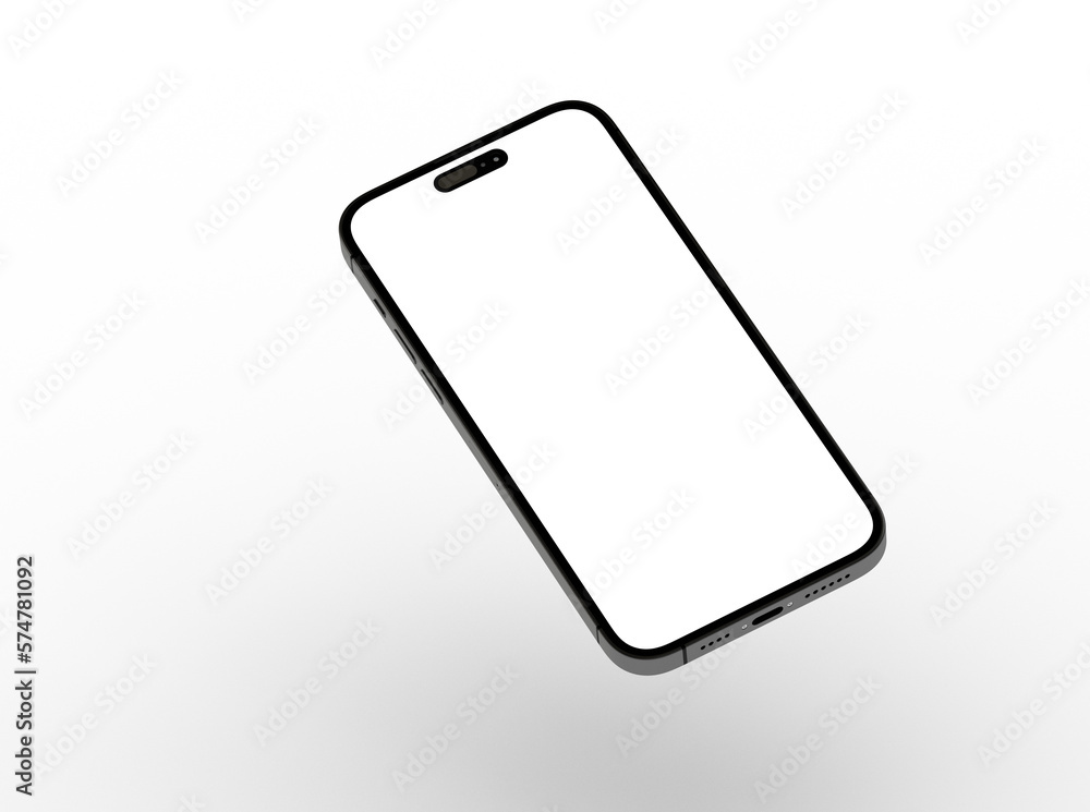 Poster mock up of smartphone - 3d rendering