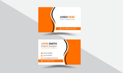 Professional creative and corporate unique business card template.