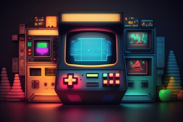 Vintage Arcade Video Game
