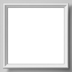 Obraz premium Modren white frame mockup, created with generative AI