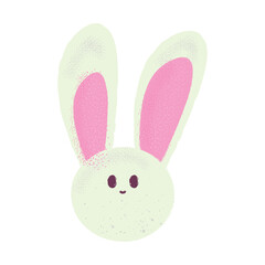 Isolated cute easter bunny rabbit animal Vector