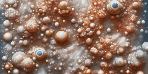 Abstract biology background texture, Microscopic view of organic substance, Generative AI