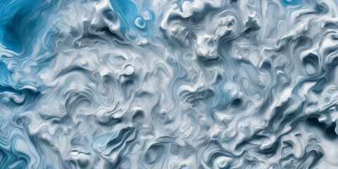 Abstract 3D wave background, Generative AI
