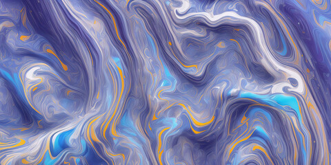 Colorful metallic liquid modern abstraction, generative a
