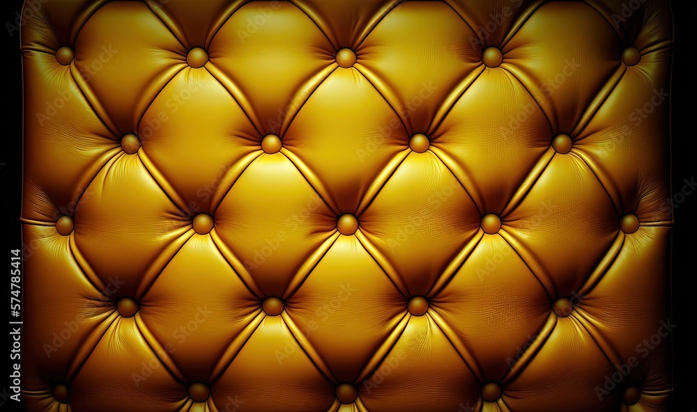 Poster a close up of a leather upholstered wall with a square shape in the center of the image and a black 