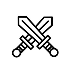 sword icon, double-edged sword - wekrow icon