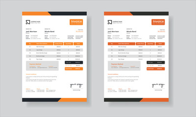 Professional Corporate Invoice Template, Modern Corporate Payment Form, Formal Invoice for Corporate Clients, Clean and Simple Corporate Payment Form, Corporate Invoice with Stylish Branding