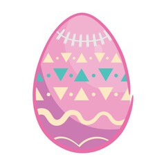 Isolated colored easter egg icon Vector