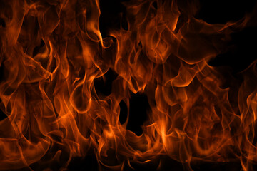 Blaze fire flame texture for banner background.