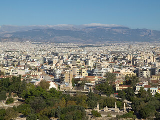 Athen und die Akropolis in Griechenland