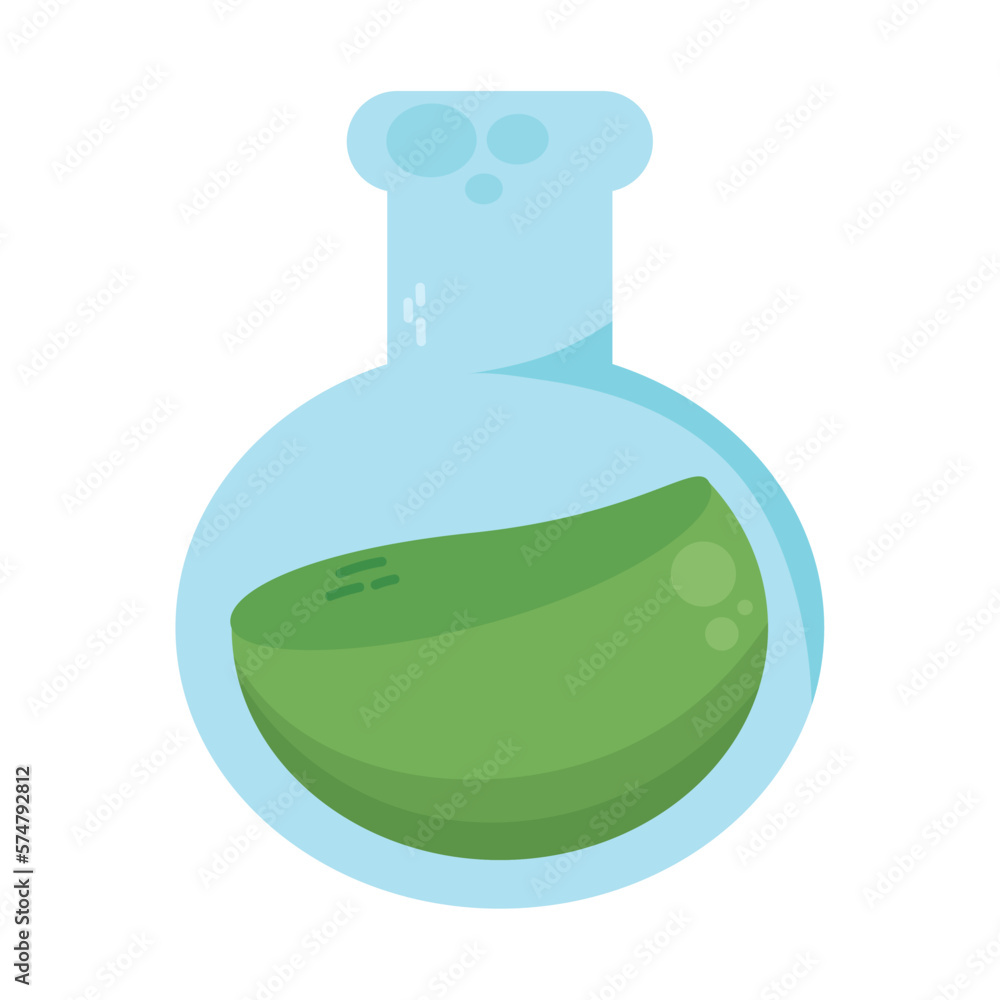 Poster laboratory test flask
