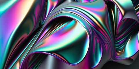 Holographic Foil - Abstract Background - Texture - Generative AI