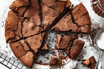 chocolate chip cookies and coffee cake torte chocolate cloud