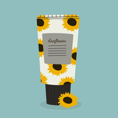 Illustration of a Sunflowers Cream