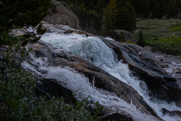 waterfall in the mountains