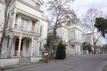 Fototapeta premium Old building in Buyuk Ada, Istanbul, Turkiye