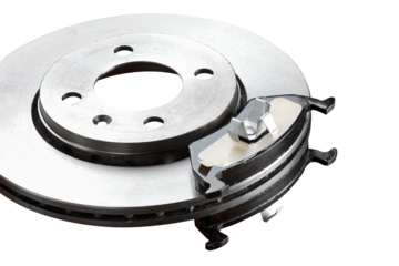 Brake disc with pads