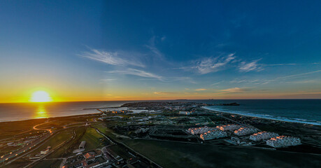 Por do sol em Peniche