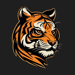 Fototapeta na wymiar Tiger face mascot vector illustration