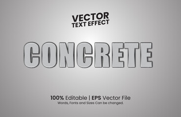 Editable Concrete Text Effect Template