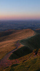 sunset in the mountains