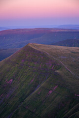 sunset in the mountains