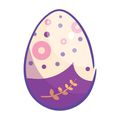 Isolated colored easter egg icon Vector