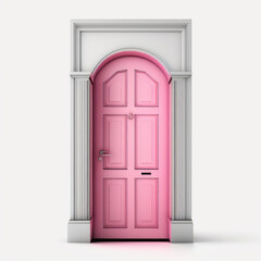 Pretty in Pink: Stylish Door in a Soft Blush Hue