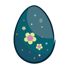 Isolated colored easter egg icon Vector