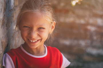 Smiling Beautiful Girl Portrait