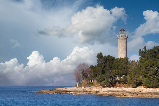 panoramic view of the Savudrija peak maritime lighthouse