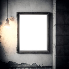 Creepy Frame Mockup Room with Emphasis on Sinister Centerpiece Frame