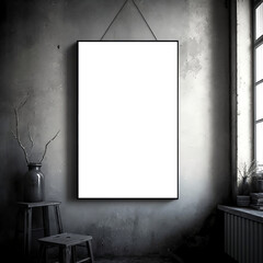 Scary Frame Mockup Room with Spooky Centerpiece Frame