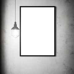 Horror Movie Frame Mockup Room with Chilling Centerpiece Frame
