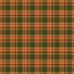 Autumn Plaid Seamless Pattern - Colorful repeating pattern design