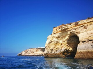 Sea cave in Algarve, Portugal