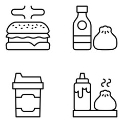 Takeaway Vector Line Icons