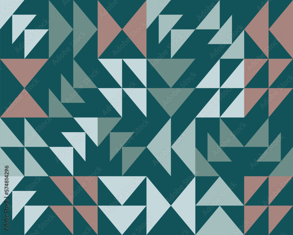 Fototapete abstract arrows retro seamless pattern. geometric background texture