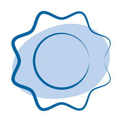 Isolated sketch of a sun icon Vector