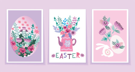 Set 3 cards Happy Easter 8