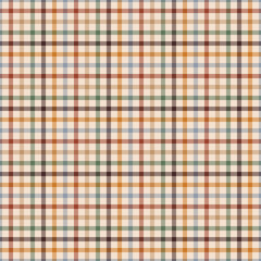 Autumn Plaid Seamless Pattern - Colorful repeating pattern design