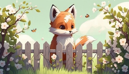 Cute Fox - Generative AI