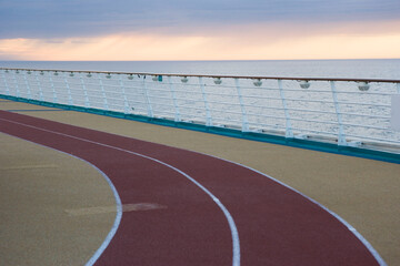 Running track on a cruise ship