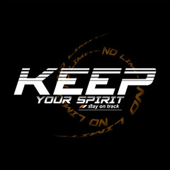   your spirit slogan stylish vector design